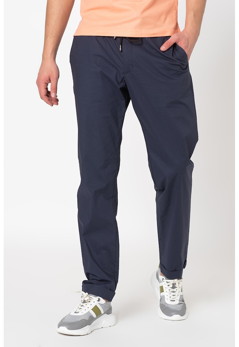 Pantaloni drepti cu snur in talie