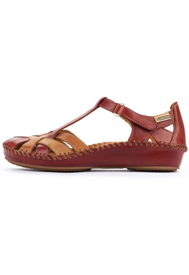 Sandale dama - din piele naturala - 655-0732C5-05-O-21 - rosu - Rosu