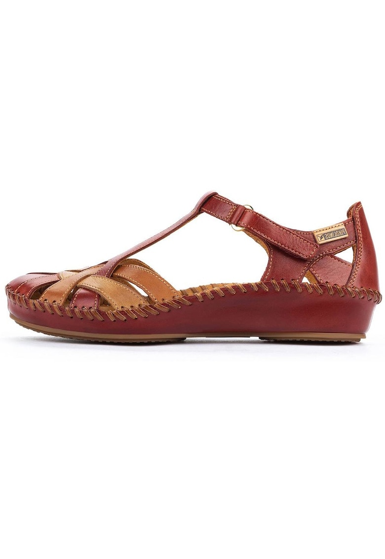Sandale dama - din piele naturala - 655-0732C5-05-O-21 - rosu - Rosu
