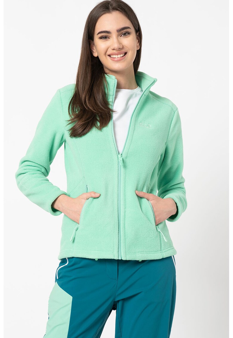 Bluza sport din material fleece cu fermoar Moonrise