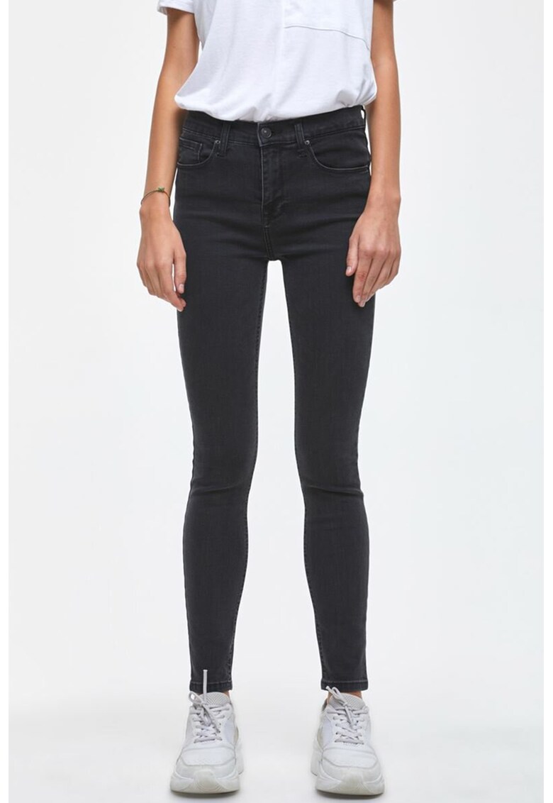 Blugi skinny cu talie inalta Tanya X