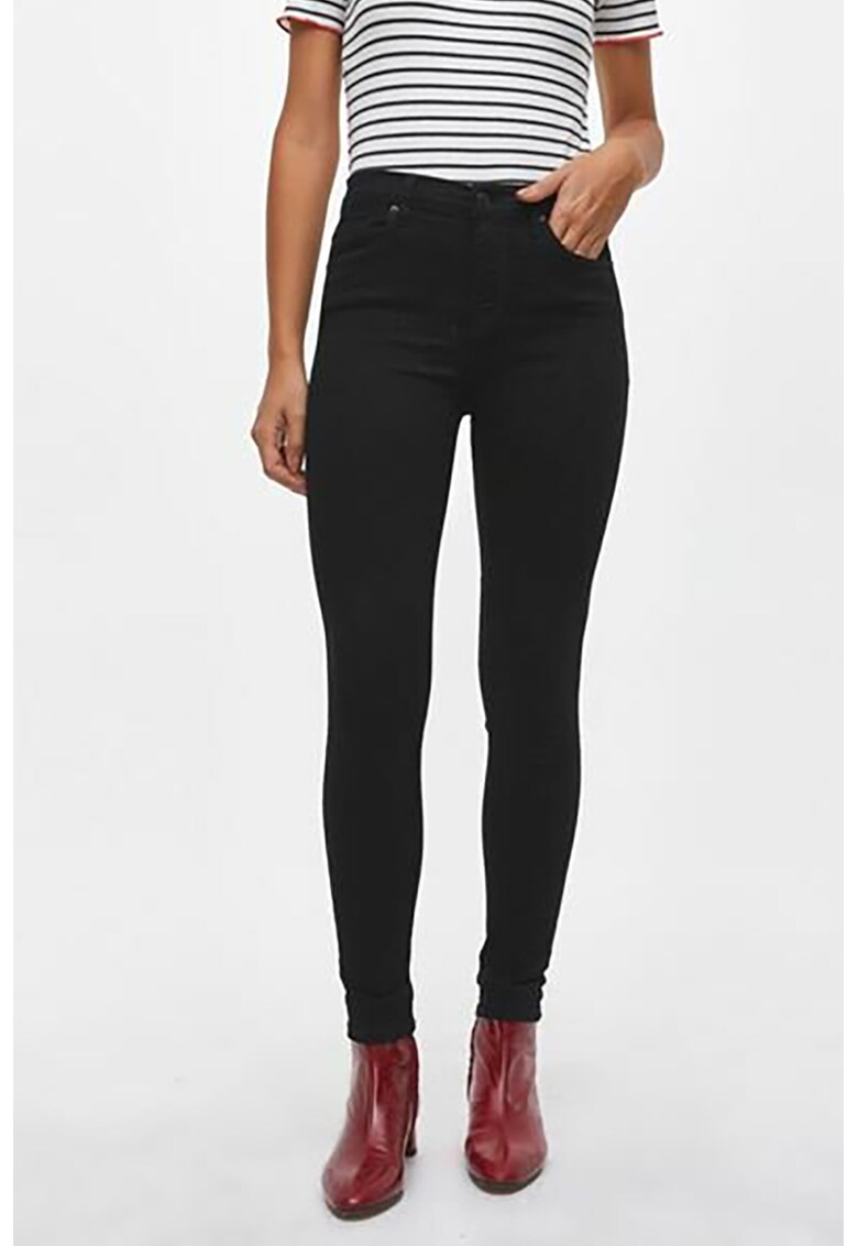 Blugi skinny cu talie inalta Tanya X Blugi skinny cu talie inalta Tanya X