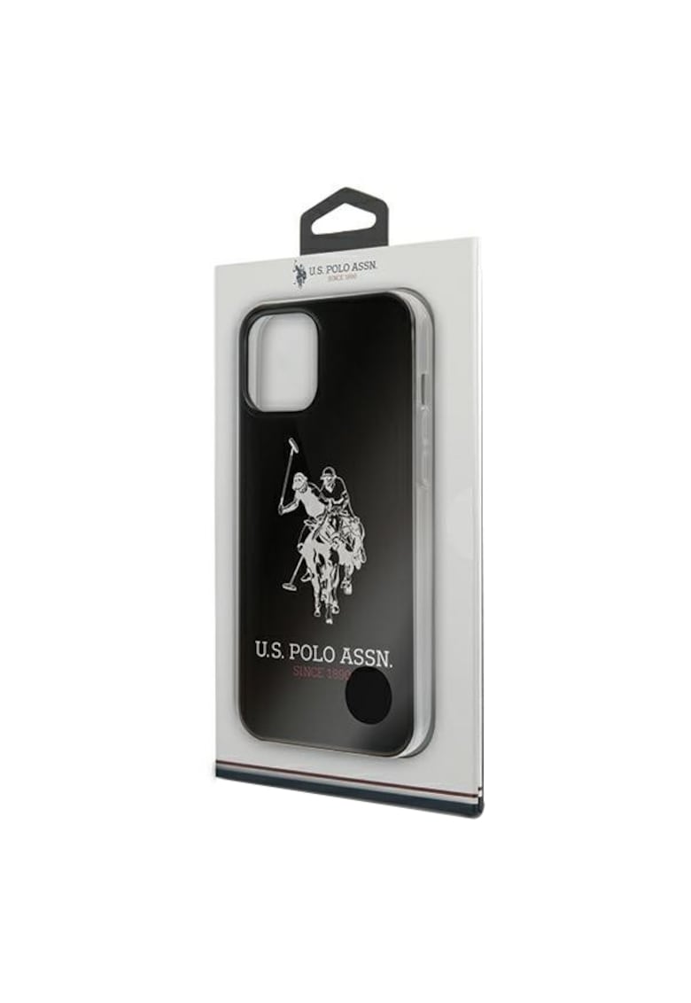 Husa de protectie us polo ushcp12ltpuhrbk silicone big horse pentru iphone 12 pro max black