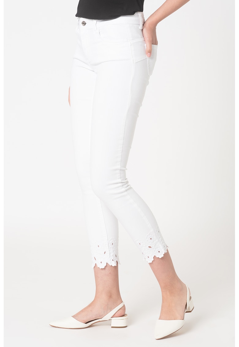 Blugi capri skinny cu terminatie valurita Ideal