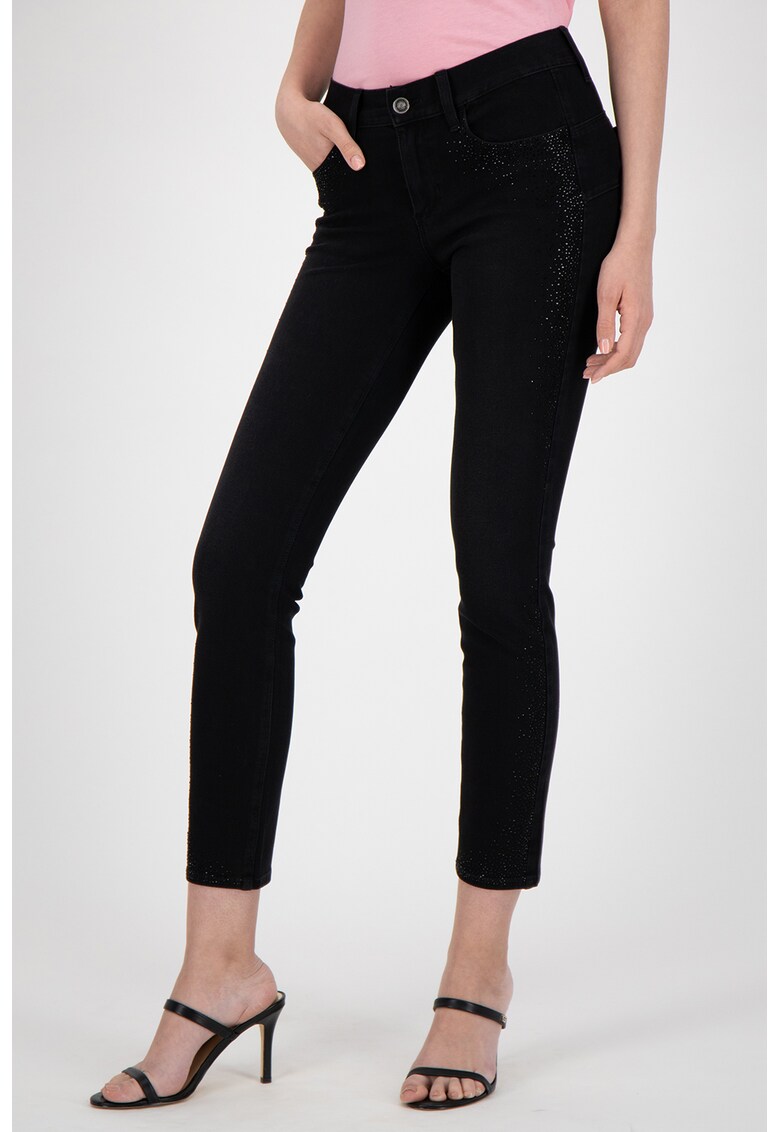 Blugi skinny slim fit crop