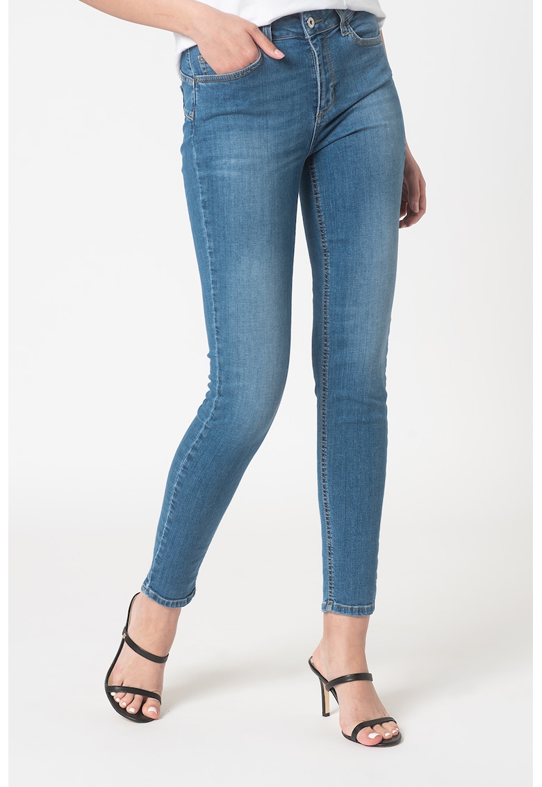 Blugi skinny cu talie inalta Better Denim - Albastru