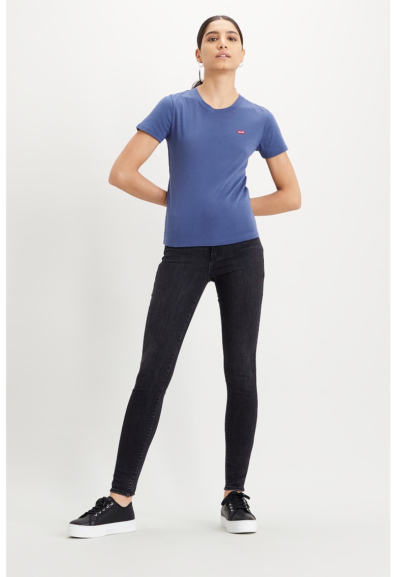 Blugi super skinny cu talie inalta Mile