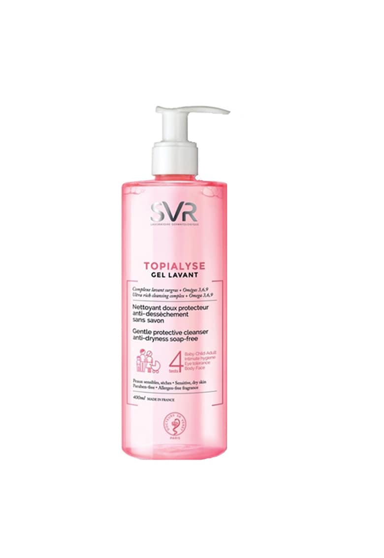 Gel lavant SVR Topialyse pentru piele sensibila si uscata