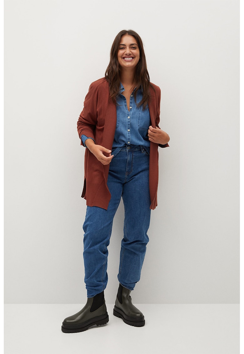 Cardigan tricotat fin fara inchidere Lisa