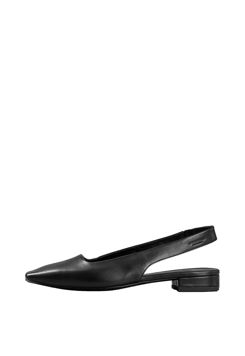 Sandale din piele cu bareta slingback