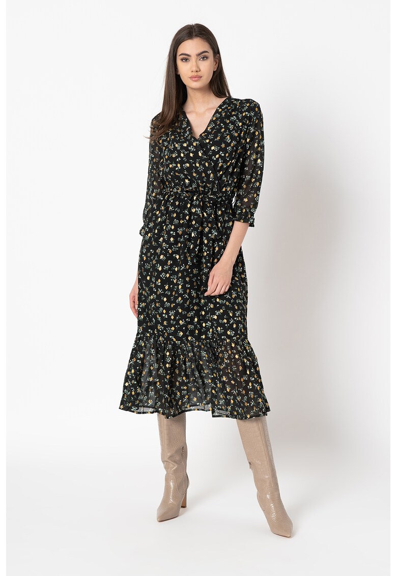 Rochie midi cu imprimeu floral
