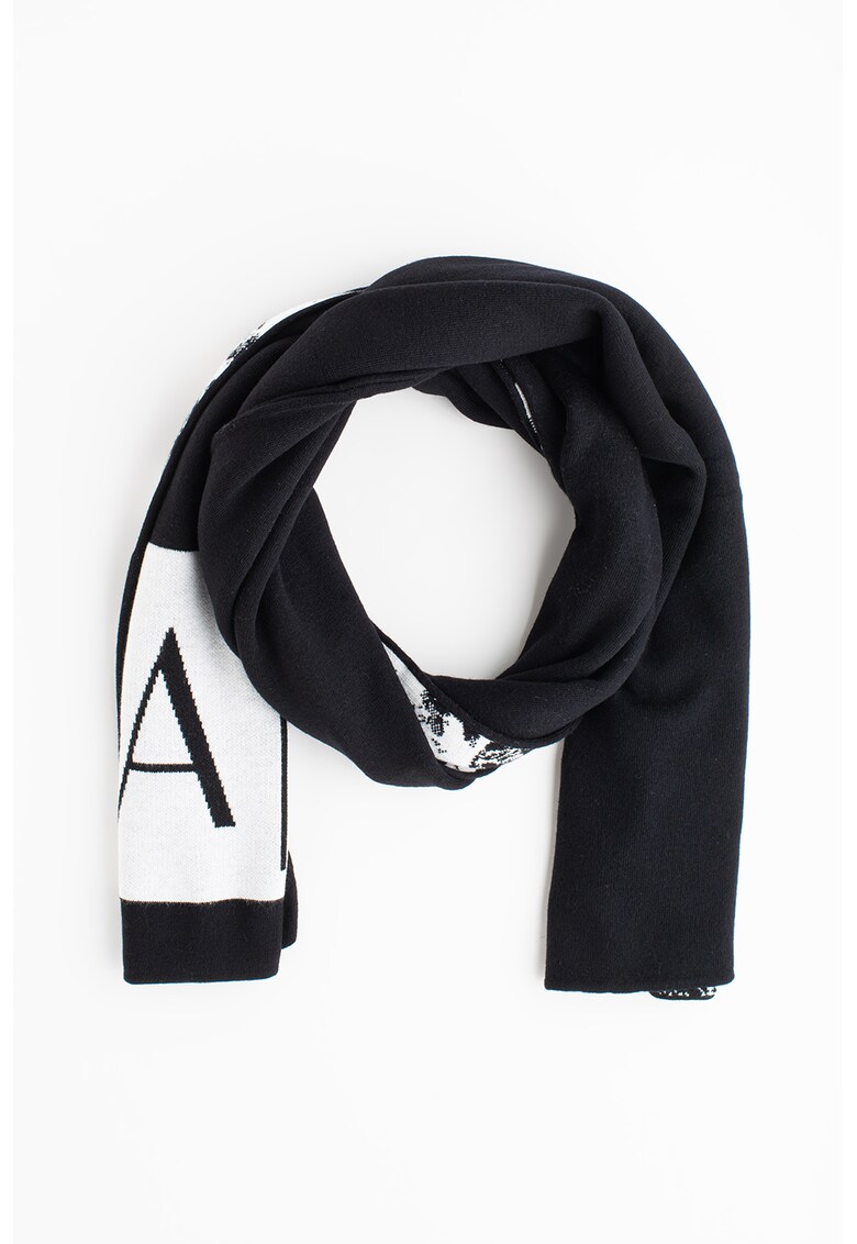 Fular reversibil din tricot