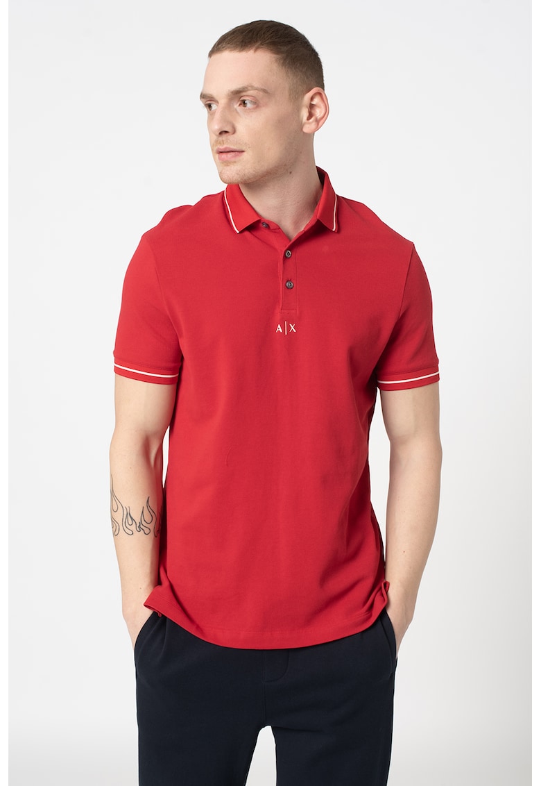 Tricou polo din material pique