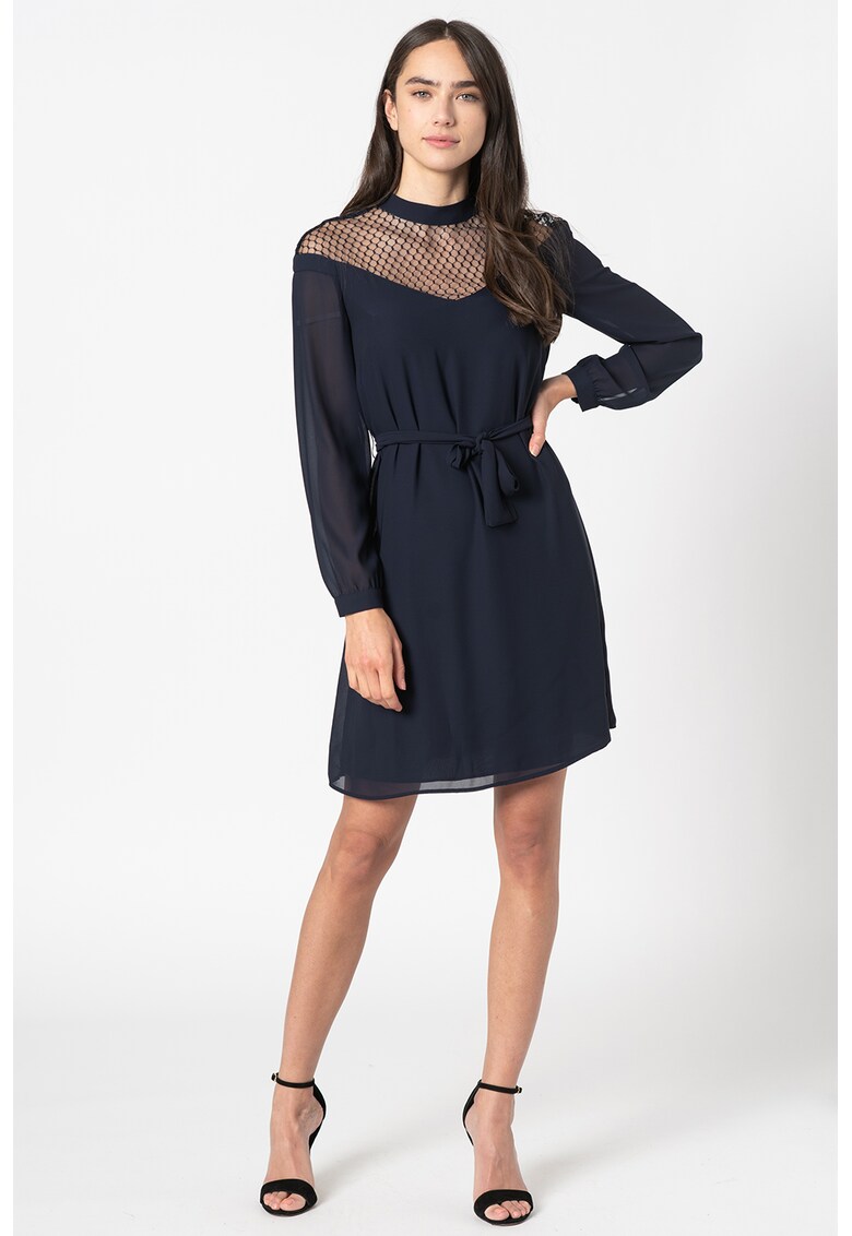 Rochie midi cu segment de plasa