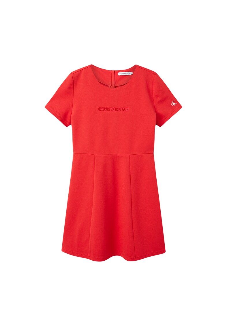 Rochie evazata cu maneci scurte