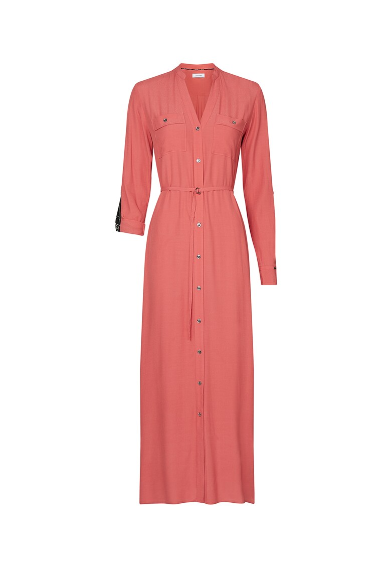 Rochie tip tunica cu buzunare pe piept