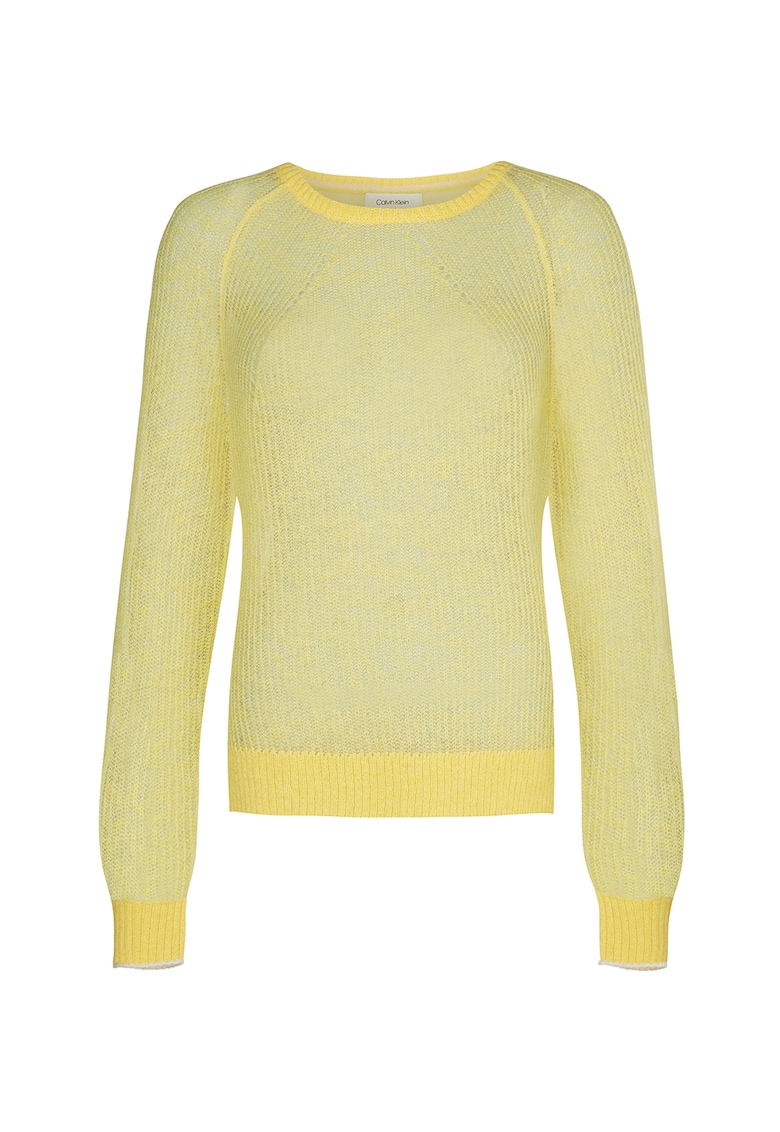 Pulover din amestec de lana - cu maneci raglan