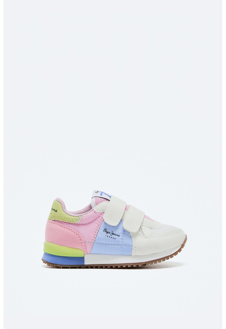 Pantofi sport cu inchidere velcro si detalii matlasate