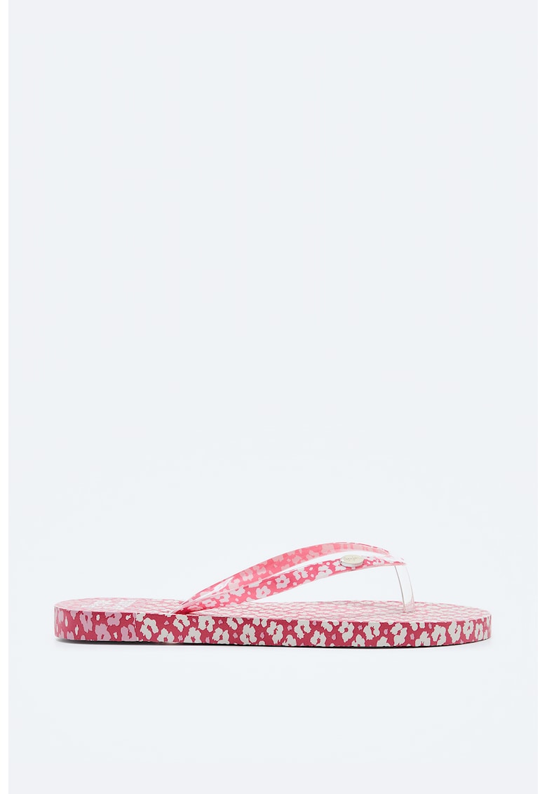 Papuci flip-flop cu model floral