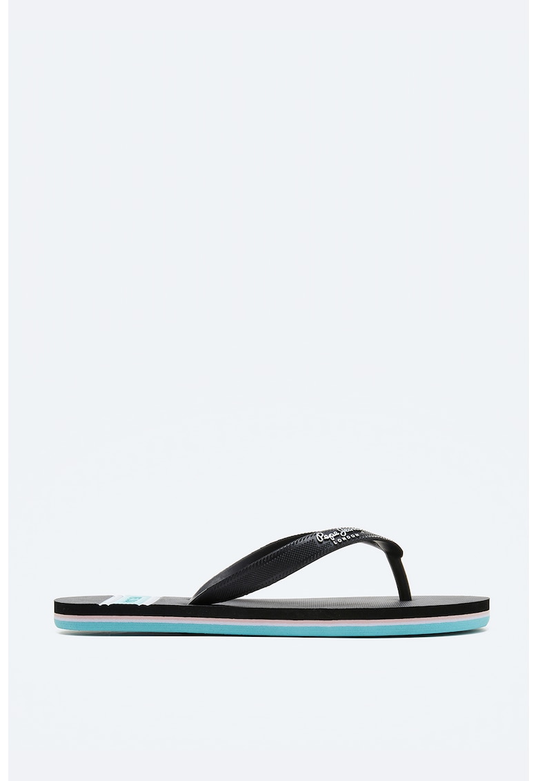 Papuci flip-flop cu logo discret