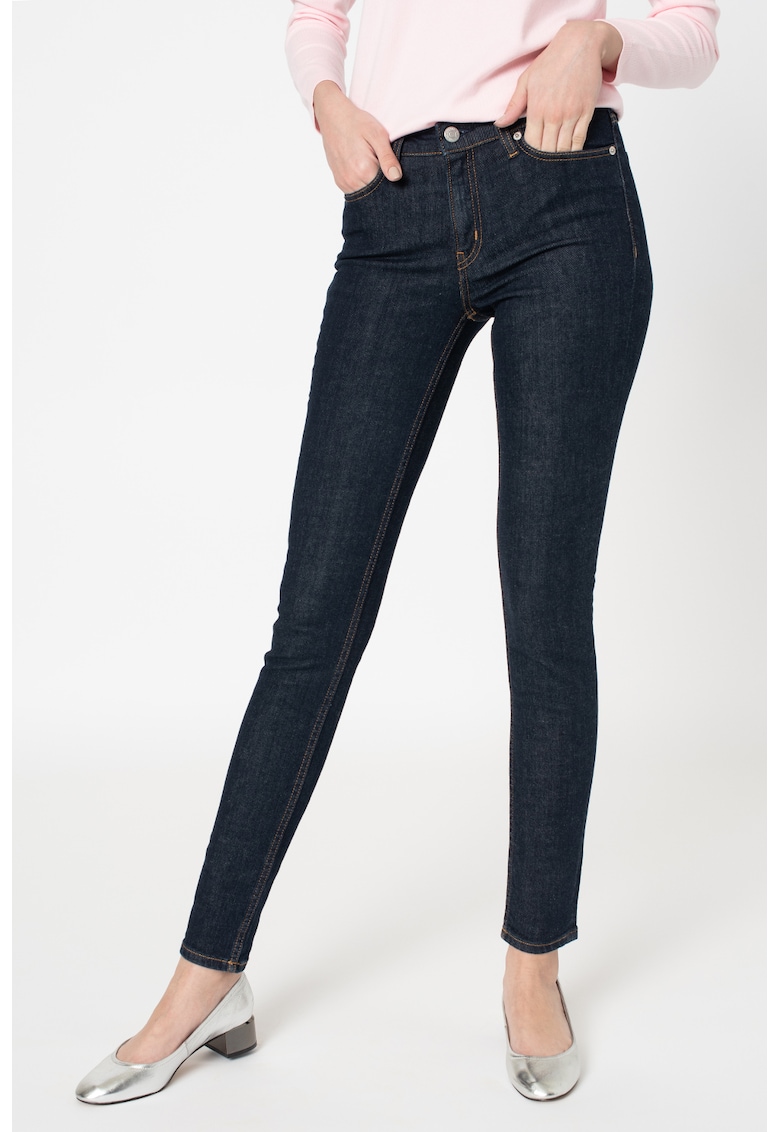 Blugi skinny cu talie medie