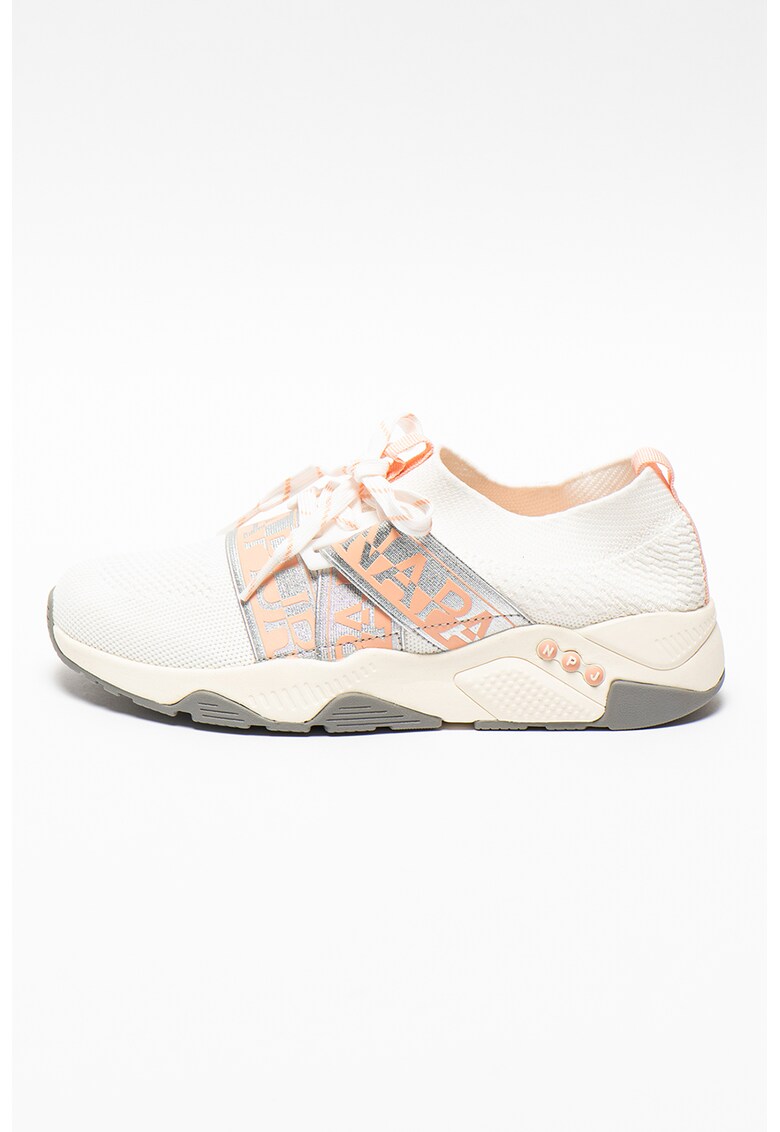 Pantofi sport slip-on cu logo Leaf imagine fashiondays.ro Napapijri