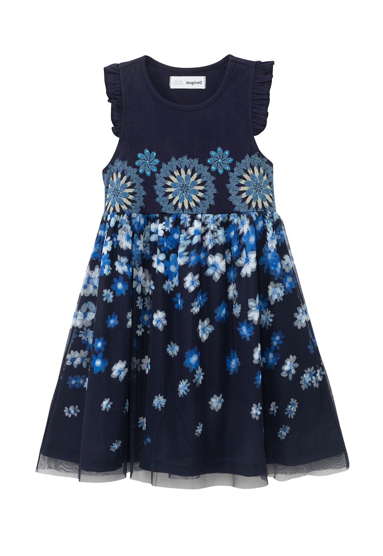 Rochie evazata cu imprimeu floral