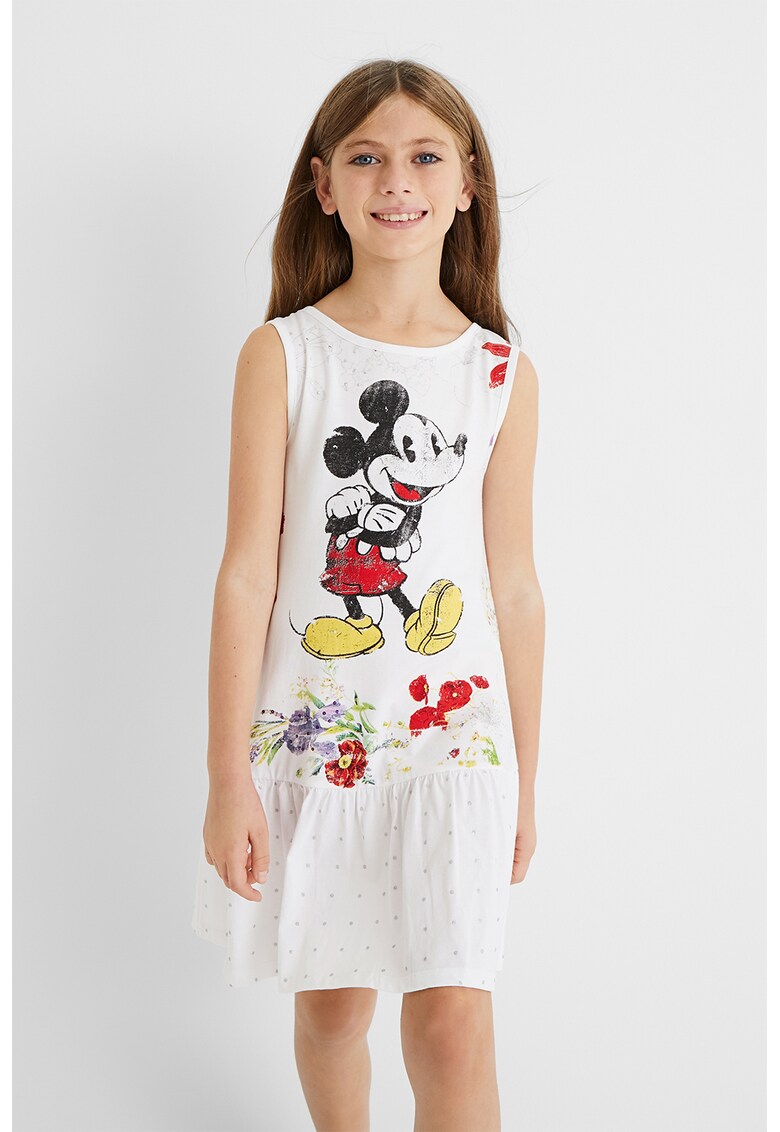 Rochie cu imprimeu cu Mickey Mouse