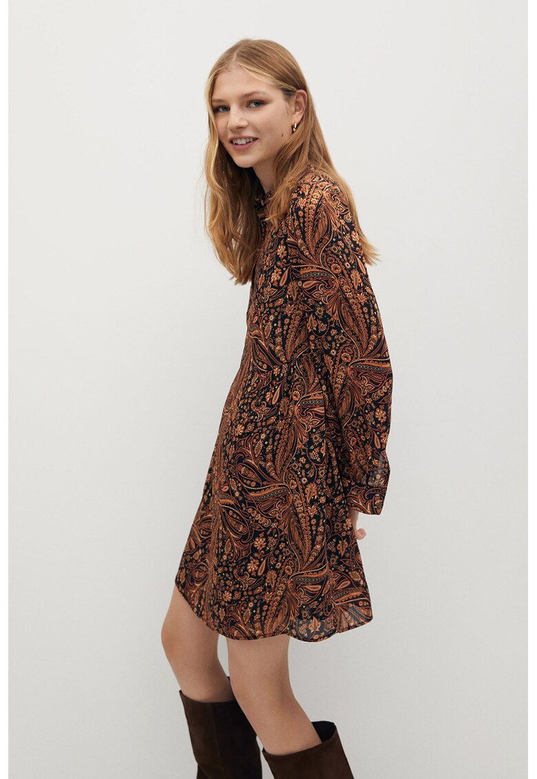 Rochie dreapta cu model floral Oslo