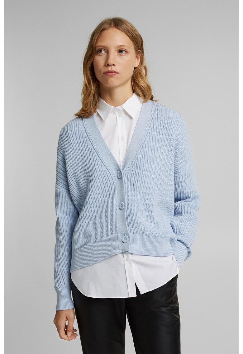 Cardigan din bumbac cu nasturi