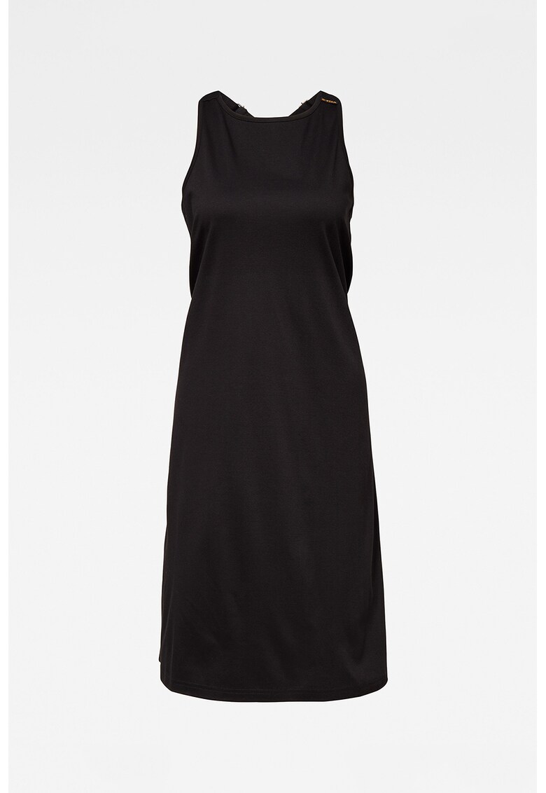 Rochie din bumbac cu snururi de ajustare