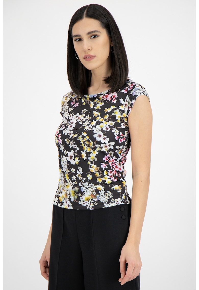 Tricou cu model floral Lyroon