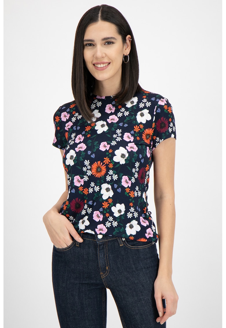 Tricou cu model floral Treina