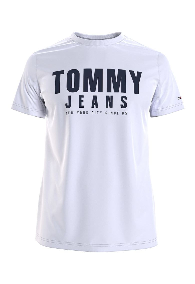 Tricou de bumbac organic cu imprimeu logo supradimensionat ''