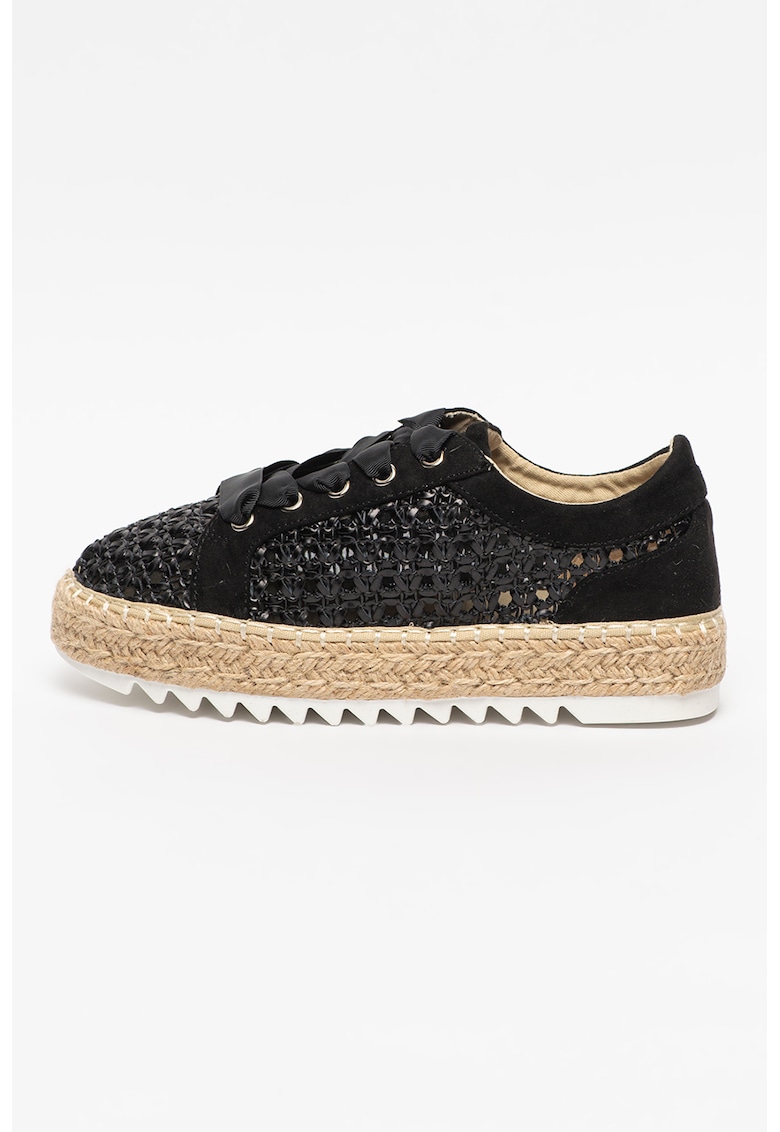 Espadrile flatform cu siret