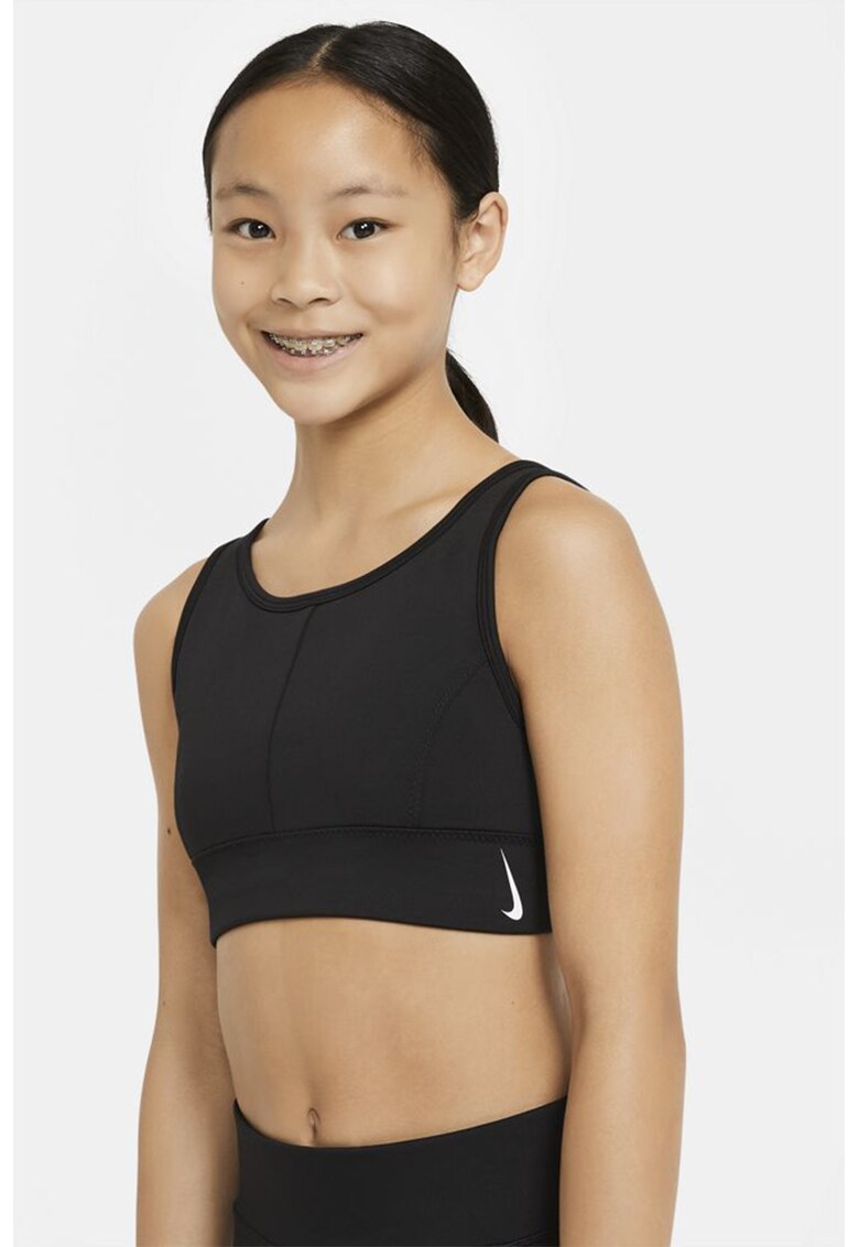 Bustiera cu tehnologie Dri-Fit pentru fitness Swoosh Luxe