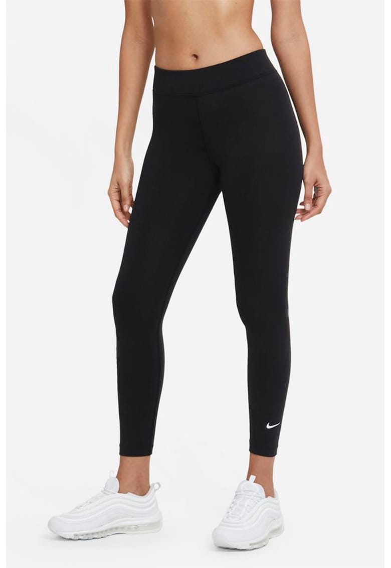 Colanti crop cu talie medie pentru fitness Essential