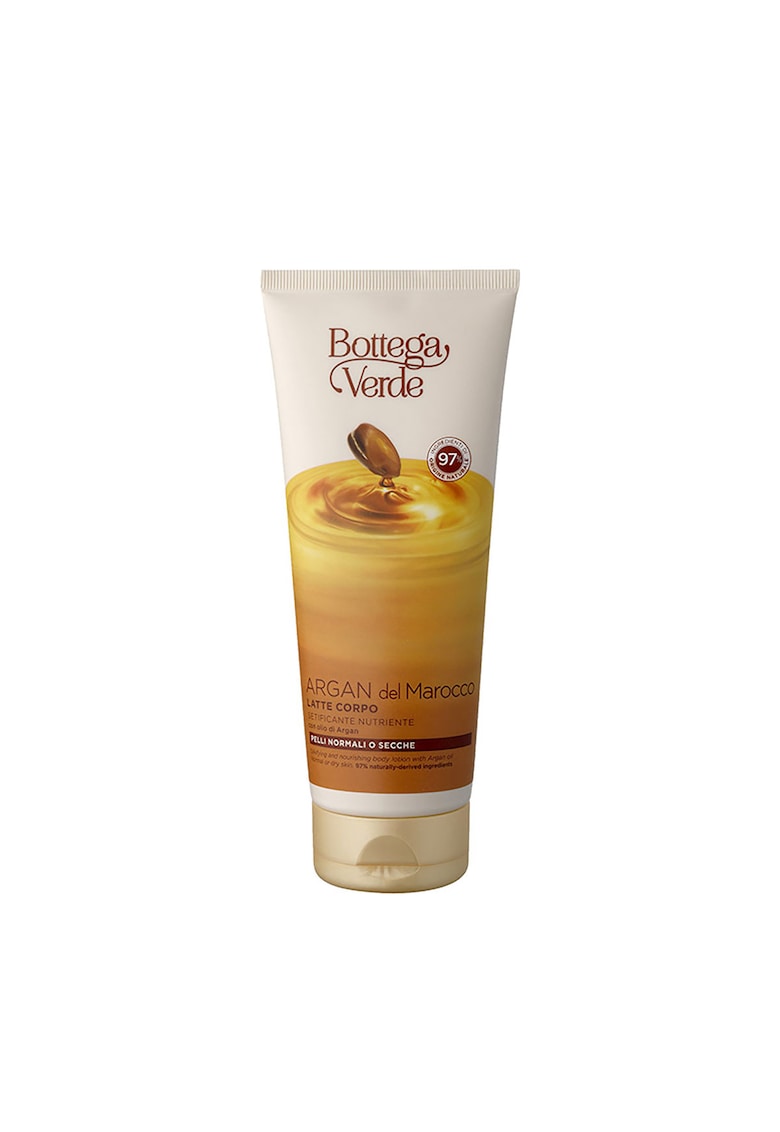 Lapte de Corp Cu Ulei de Argan - Argan del Marocco -  Hidratare Intensiva si Protectie pentru Pielea Normala - Cu Proprietati Nutritive Ale Uleiului de Argan - Ideal pentru Utilizare Zilnica - 200 ml