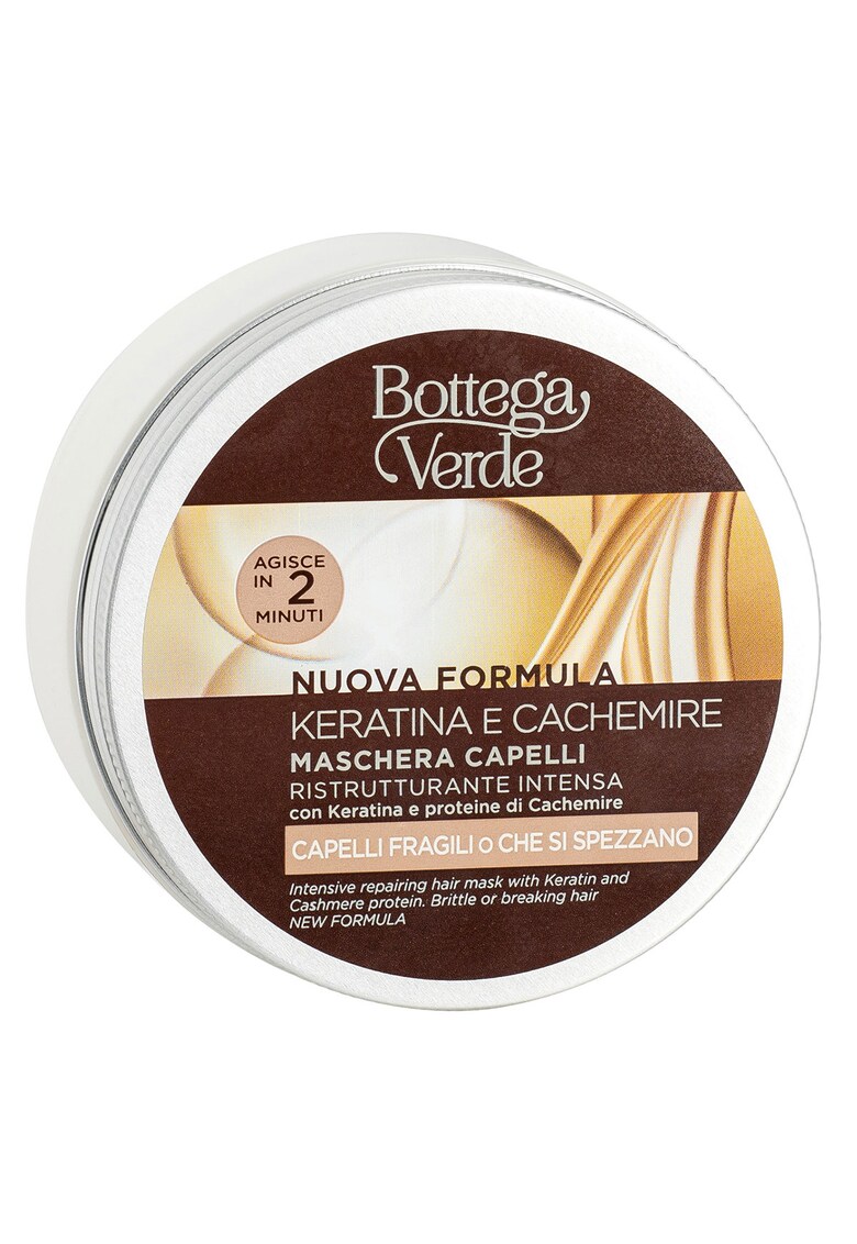 Masca de par - cu efect de restructurare - cu proteine - keratina si casmir - Keratina e Cachemire - 200 ML -