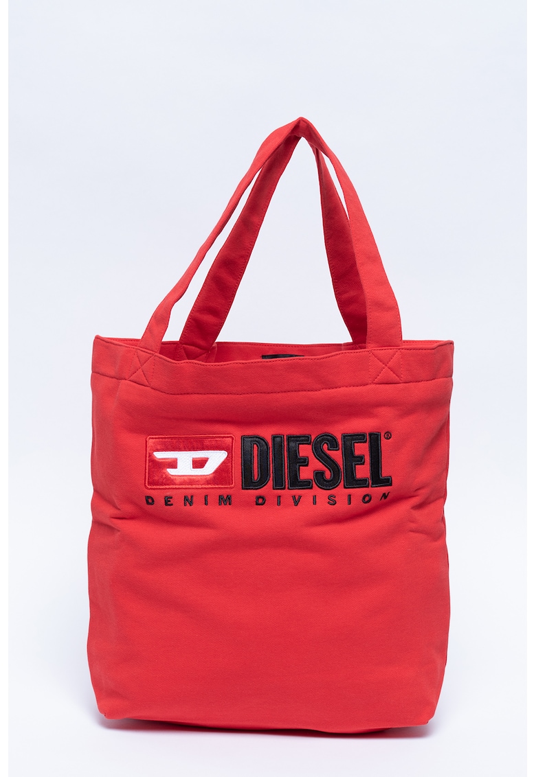 Geanta shopper cu broderie logo Diesel