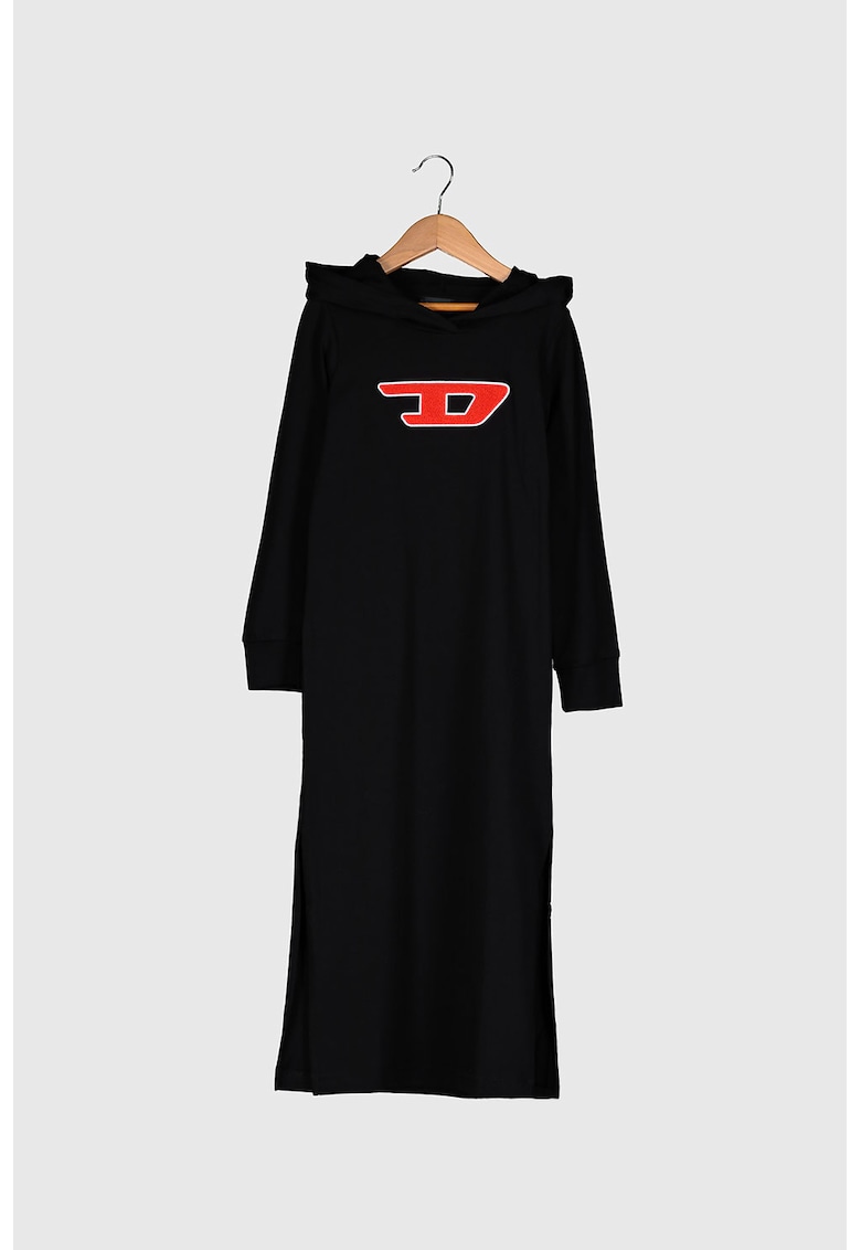 Rochie tip hanorac cu aplicatie logo