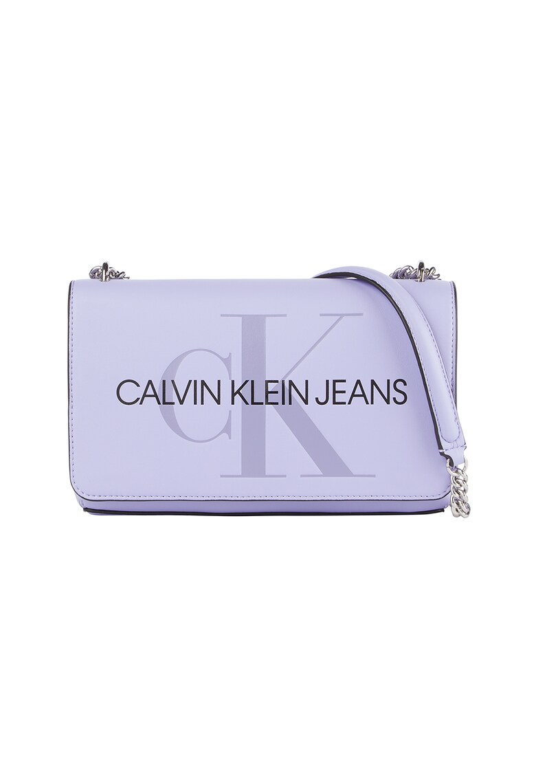 Geanta crossbody de piele ecologica cu logo Calvin Klein Jeans