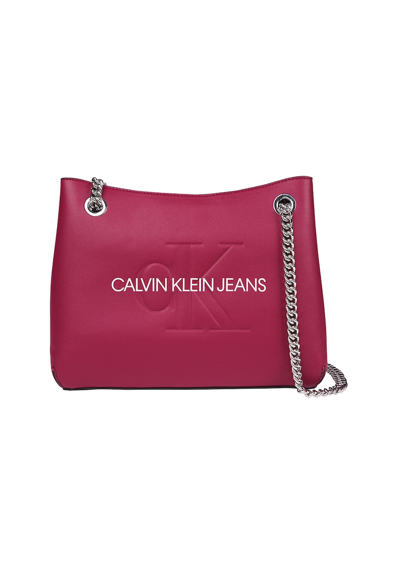 Geanta cu logo si bareta lant Calvin Klein Jeans