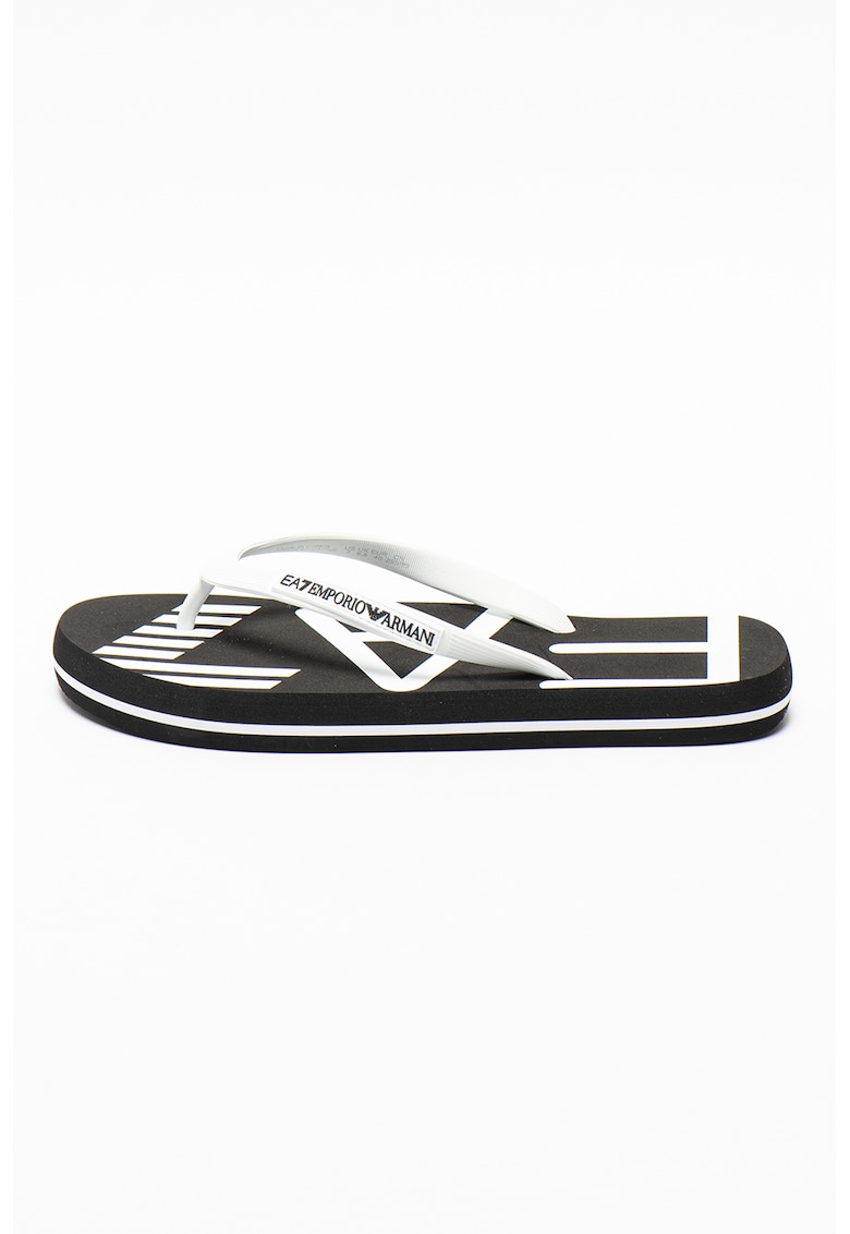 Papuci flip-flop unisex cu imprimeu logo