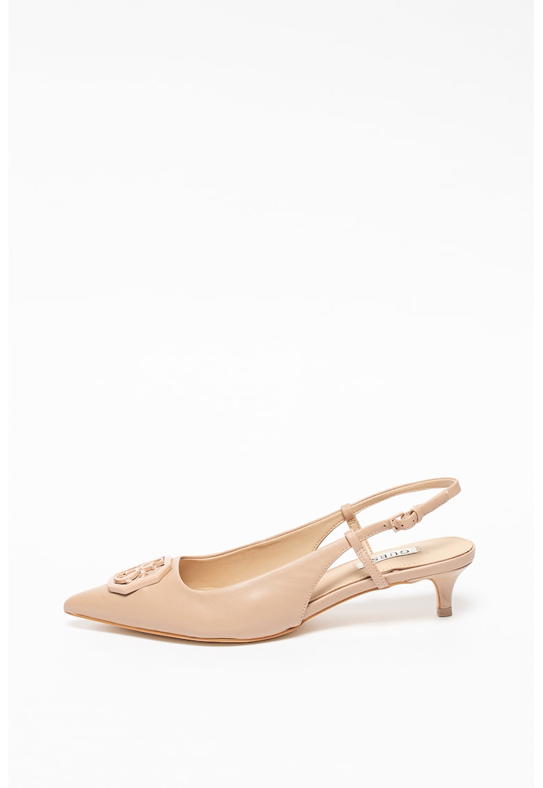 Pantofi slingback din piele cu toc inalt Jessena