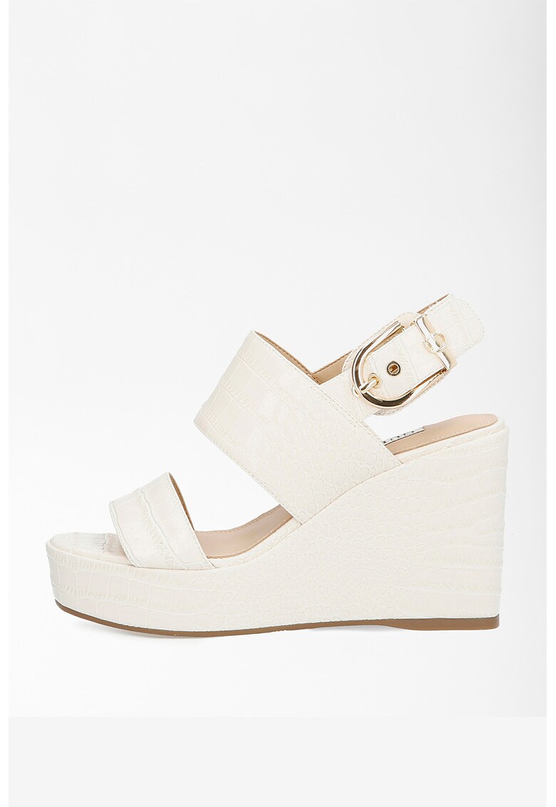 Sandale wedge de piele ecologica Nolita