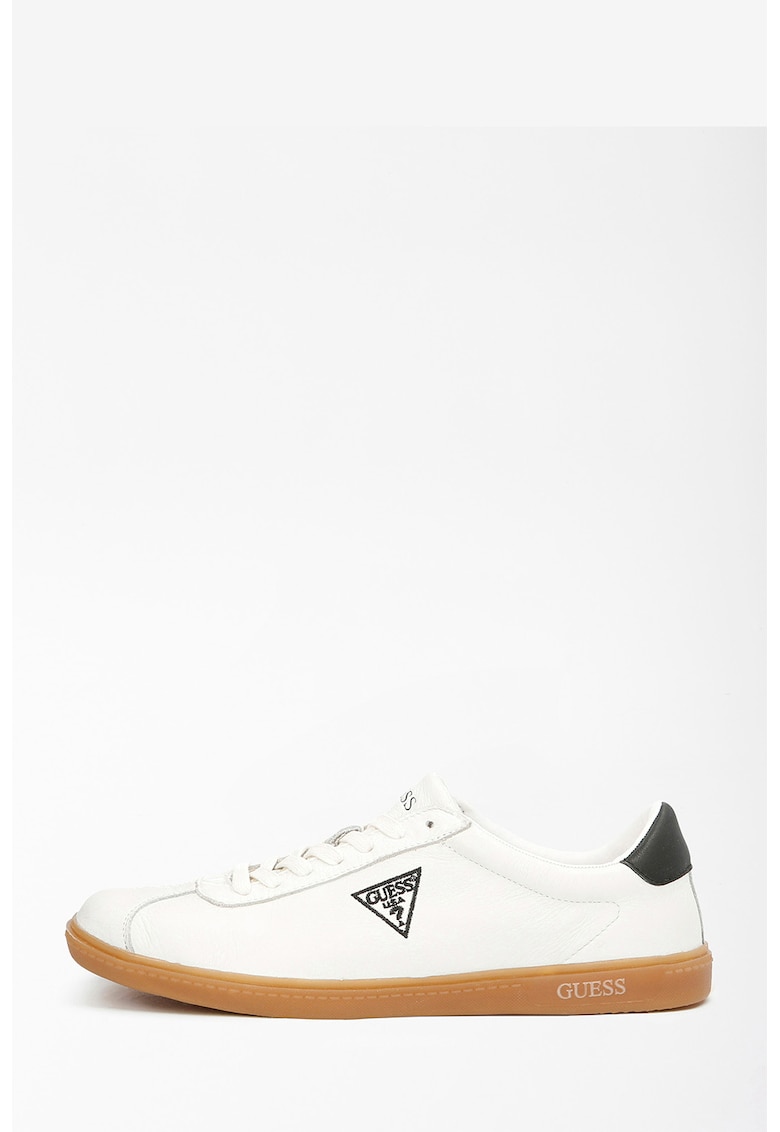 Pantofi sport de piele cu broderie logo fashiondays.ro imagine noua gjx.ro