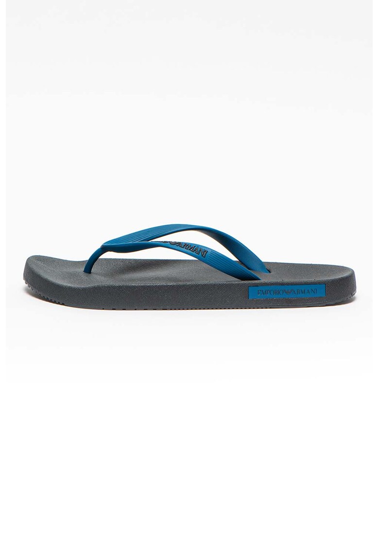 Papuci flip-flop cu detaliu logo
