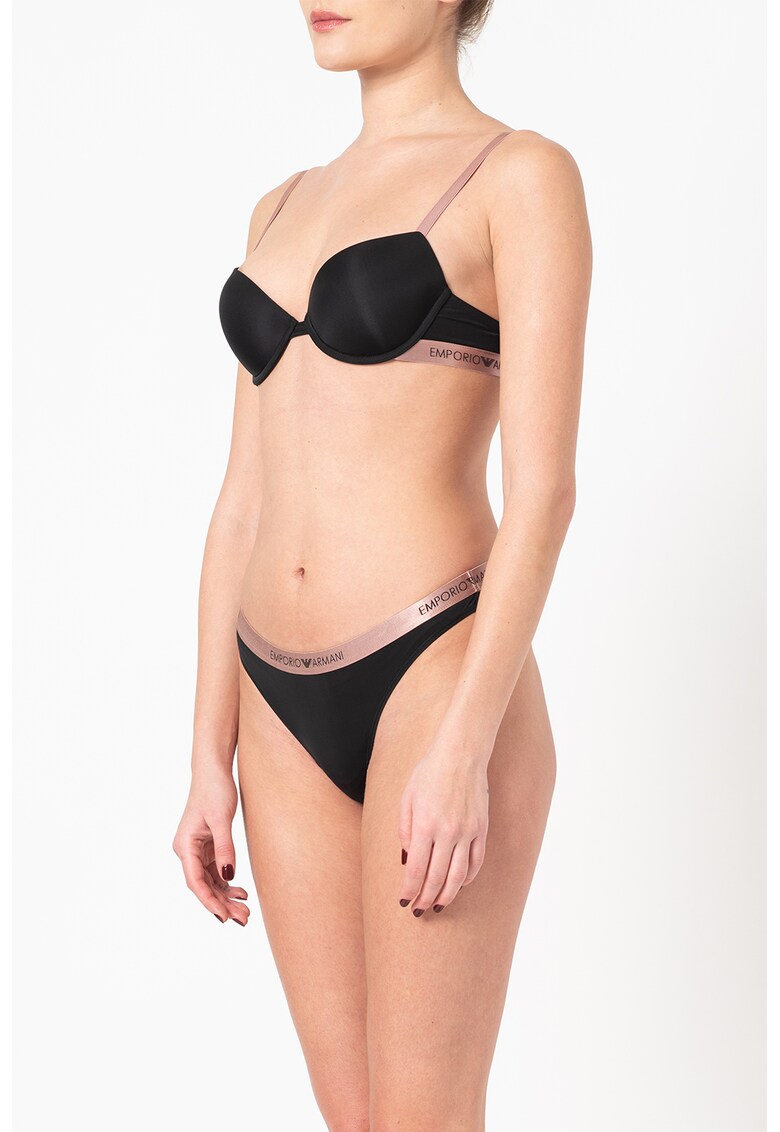 Sutien push-up cu banda logo