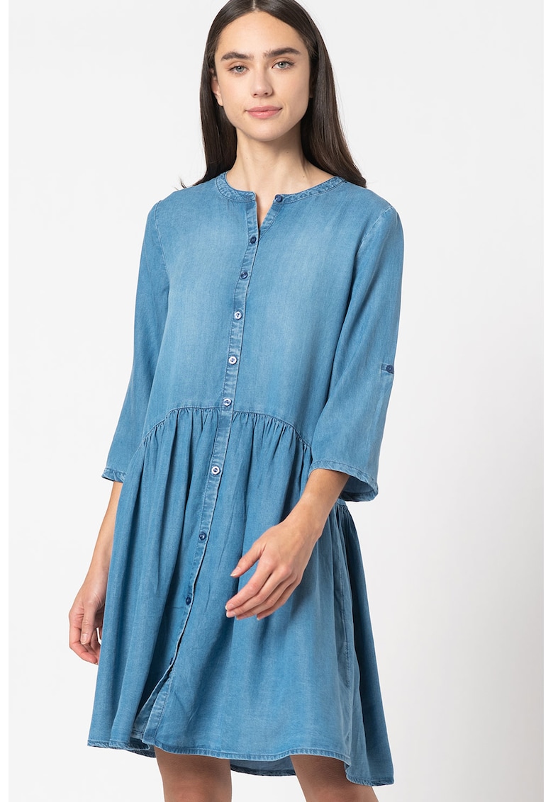Rochie evazata tip tunica din lyocell